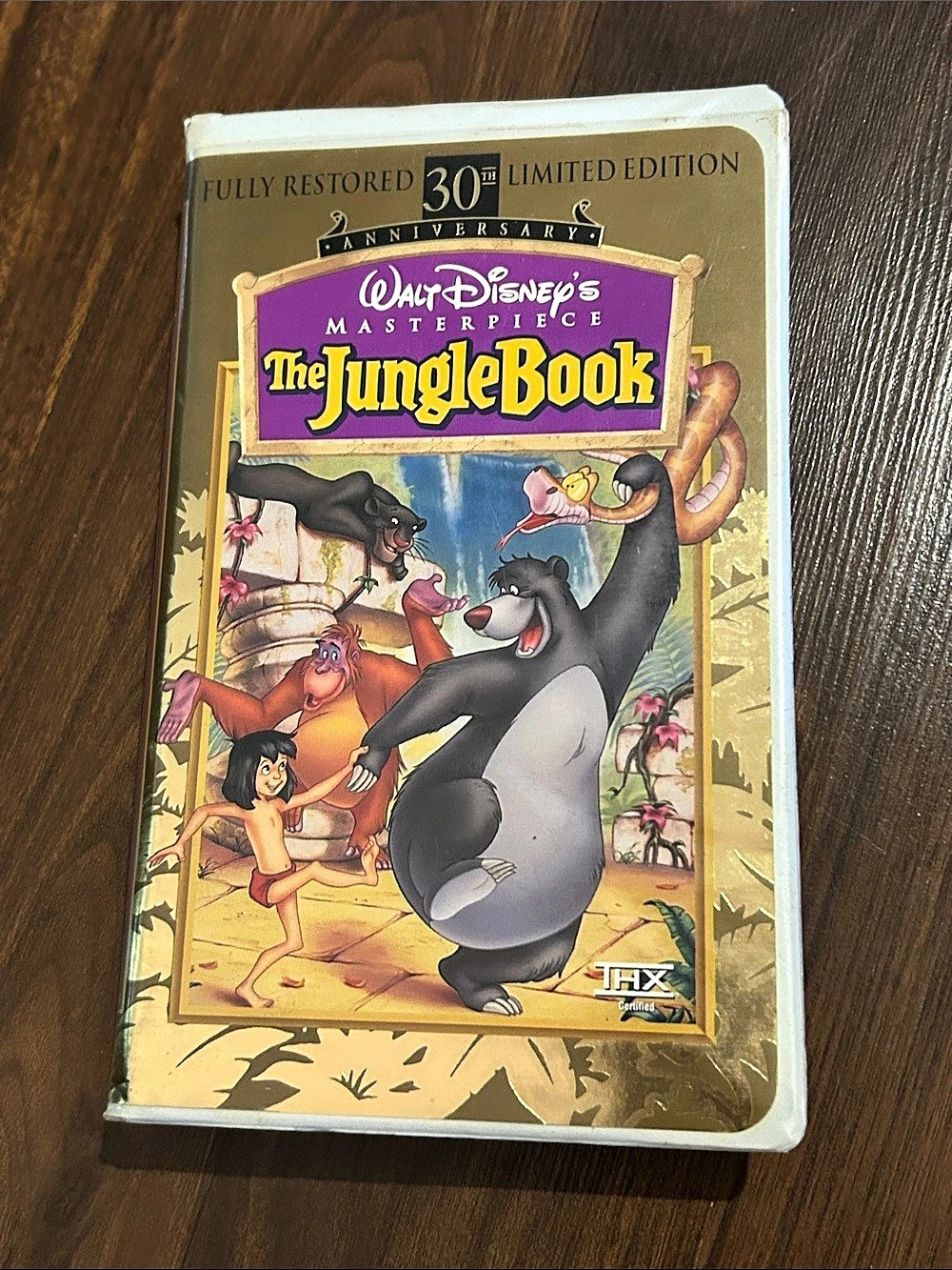 Disney The Jungle Book 30th Anniversary Limited Edition VHS 30th Anniversary VHS